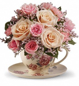 Teleflora's Victorian Teacup Bouquet